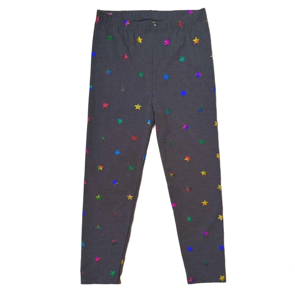 Gap Kids Scattered Metallic Stars Cropped Leggings
